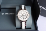 Đh nữ : tag heuer formula calibre 5 automatic, ceramic mặt & niềng full kim cương fullbox