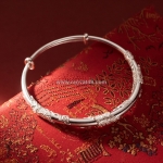 Lắc tay bạc nữ dạng kiềng