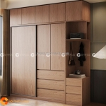 Tủ quần áo gỗ mdf thiết kế tối ưu, kiểu dáng đẹp