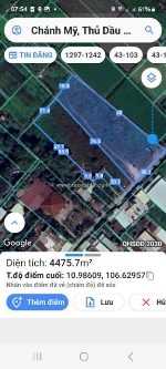 Bán đất chánh mỹ, thủ dầu một, bình dương – vị trí đẹp, tiềm năng phát triển.