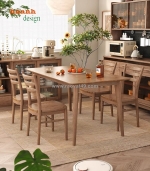 Bàn ghế ăn gia đình gỗ tự nhiên - sự lựa chọn hoàn hảo cho không gian ấm cúng của bạn!