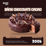Bánh sinh nhật chocolate cacao – ngọt ngào kỷ niệm cùng dalclat