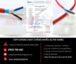 Cáp chống cháy chống nhiễu 2x1.0mm² altek kabel chuẩn iec 60331