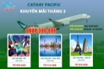Cathay pacific khuyến mãi tháng 3