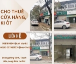 Cho thuê cửa hàng kiot tại đường đồng dinh - phường thạch bàn - quận long biên