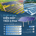Có nên sử dụng điện mặt trời 3 pha?