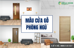 Cửa gỗ phòng ngủ - mẫu cửa chất lượng, giá thanh hợp lý