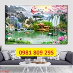 Gạch 3d phong cảnh , gạch tranh thác nước hn999