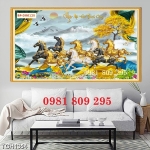 Gạch ngựa , gạch tranh phòng khách phong thủy hr999