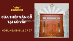 Giá cửa thép vân gỗ tại gò vấp