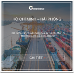 Giá cước vận chuyển hàng hóa từ hồ chí minh đi hải phòng