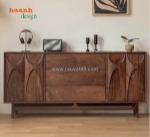 Kệ ti vi gỗ óc chó tự nhiên – điểm nhấn sang trọng cho không gian sống