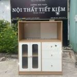 Kệ tủ bếp giúp căn bếp thêm tiện lợi với thiết kế phù hợp mọi phong cách