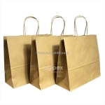 L01 – 330x165x250 mm – túi giấy kraft nâu quai xoắn