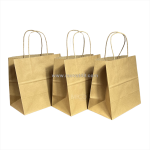 L02 – 330x165x330 mm – túi giấy kraft nâu quai xoắn