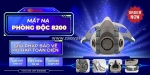 Mặt nạ phòng độc tái sử dụng 8200 – bảo vệ hô hấp hiệu quả trong môi trường độc hại