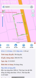 Nguồn phân lô cực đẹp 50x23m, thổ cư toàn bộ, 1000m2 giá 8.5 tỷ