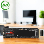 Ổ cứng ssd samsung 990 pro 1tb pcie nvme 4.0x4 (đọc 7450mb/s - ghi 6900mb/s) - (mz-v9p1t0bw)
