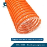 Ống gân xoắn pvc cổ trâu màu cam phi 40 hút bùn, cát hiệu suất cao