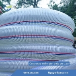 Ống nhựa mềm gân thép phi 120 dẻo dai và chống ăn mòn từ hóa chất