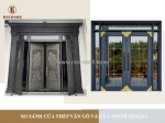 So sánh cửa thép vân gỗ và cửa nhôm xingfa | chi tiết nhất