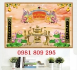 Tranh gạch , tranh 3d mẫu tranh phòng thờ