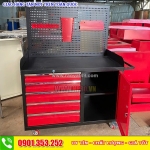 Tủ đựng đồ nghề 5 ngăn kèm hộc đôi bảng treo