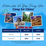 Vé bay khuyến mãi air china – cùng khám phá trung quốc!
