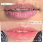 Vệ sinh môi sau phun giúp lên màu đẹp, chuẩn