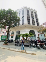 🔅 tòa văn phòng vip bán đảo linh đàm, 203m2 7t thang máy, lô góc 3 mt 27m, 72
