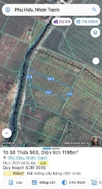 Bán 1195m2 đất nông nghiệp chính chủ tại xã phú hữu, huyện nhơn trạch, tỉnh