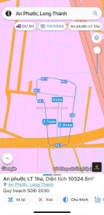 Bán 1ha đất mặt đường bùi thị xuân - an phước - cách sân bay long thành 10km