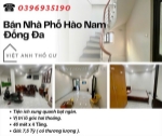 Bán nhà phố hào nam, sổ vuông vắn, lô góc hai thoáng, 46mx4t, giá: 7.5 tỷ, lh: