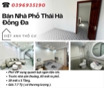 Bán nhà phố thái hà, trước nhà sân thoáng, 60 mét ra phố, 38mx5t, giá: 7.7 tỷ,