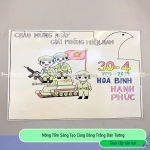 Bảng trắng viết bút lông dán tường cao cấp