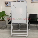 Bảng từ trắng ceramic viết bút lông có chân xếp gọn