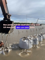 Bao jumbo cũ chắc lắm - đựng đất cát 1 tấn vẫn gọn gàng