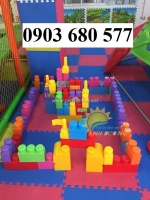 Bộ lego lắp ráp 78 chi tiết lớn cho trẻ em mầm non