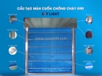 Cấu tạo rèm cuốn chống cháy ei90 sky light