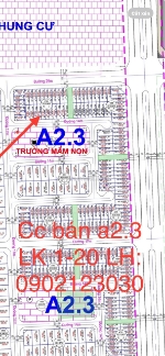 Chính chủ bán liền kề khu đô thị thanh hà, phú lương, hà đông a2.3 lk 1-20 nhìn