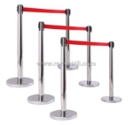 Cột chắn inox, dây nhung màu đỏ - vx