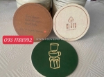 Đế lót ly giấy in logo , giải pháp quảng cáo hiệu quả 093 7788992