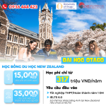 Du học new zealand với các suất học bổng hấp dẫn lên đến 50% từ đại học otago – chỉ cần điểm thi tốt nghiệp thpt