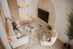 Nhà đẹp, view hồ bán đảo, căn hộ hh linh đàm, hoàng mai, 76m2 * 3 ngủ, tầng ốp