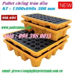 Pallet nhựa chống tràn dầu 4 phuy - vx