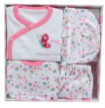 Quà 4 món bông bé gái 1017 - hello bnb