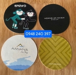 Tâm anh , cung cấp đế lót ly giấy , in logo 1 mặt , 2 mặt giá rẻ