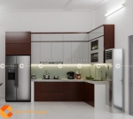 Tủ bếp mdf với thiết kế sang trọng tiện lợi