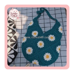 Túi len vintage – ghép ô vuông độc đáo