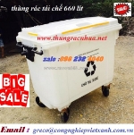 5 điều cần lưu ý khi đặt thùng rác nhựa 660 lít vxx